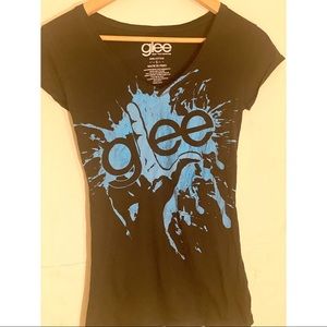GLEE Fox TV Top Blk/Blu size S